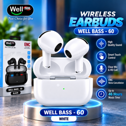 WellTech Well Bass 60 Wireless Earbuds
